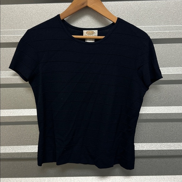 Talbots Tops - Talbots Petite Women’s Sweater Blouse Sz Medium NAVY Coastal Nautical Preppy Top